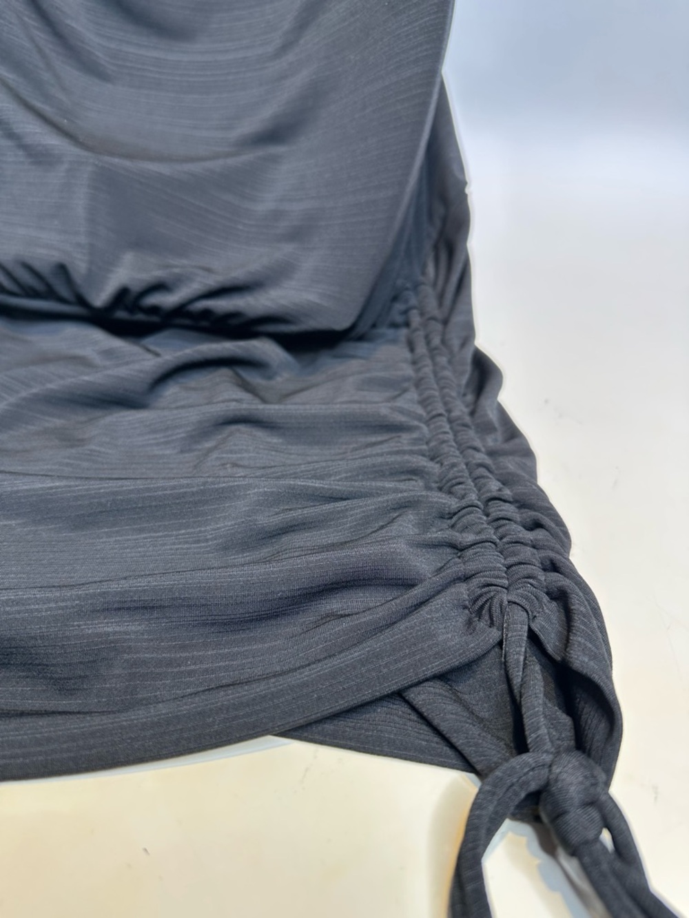 Speechless Black Maxi Skirt with Coral Halter Detail - Picture 5 of 7